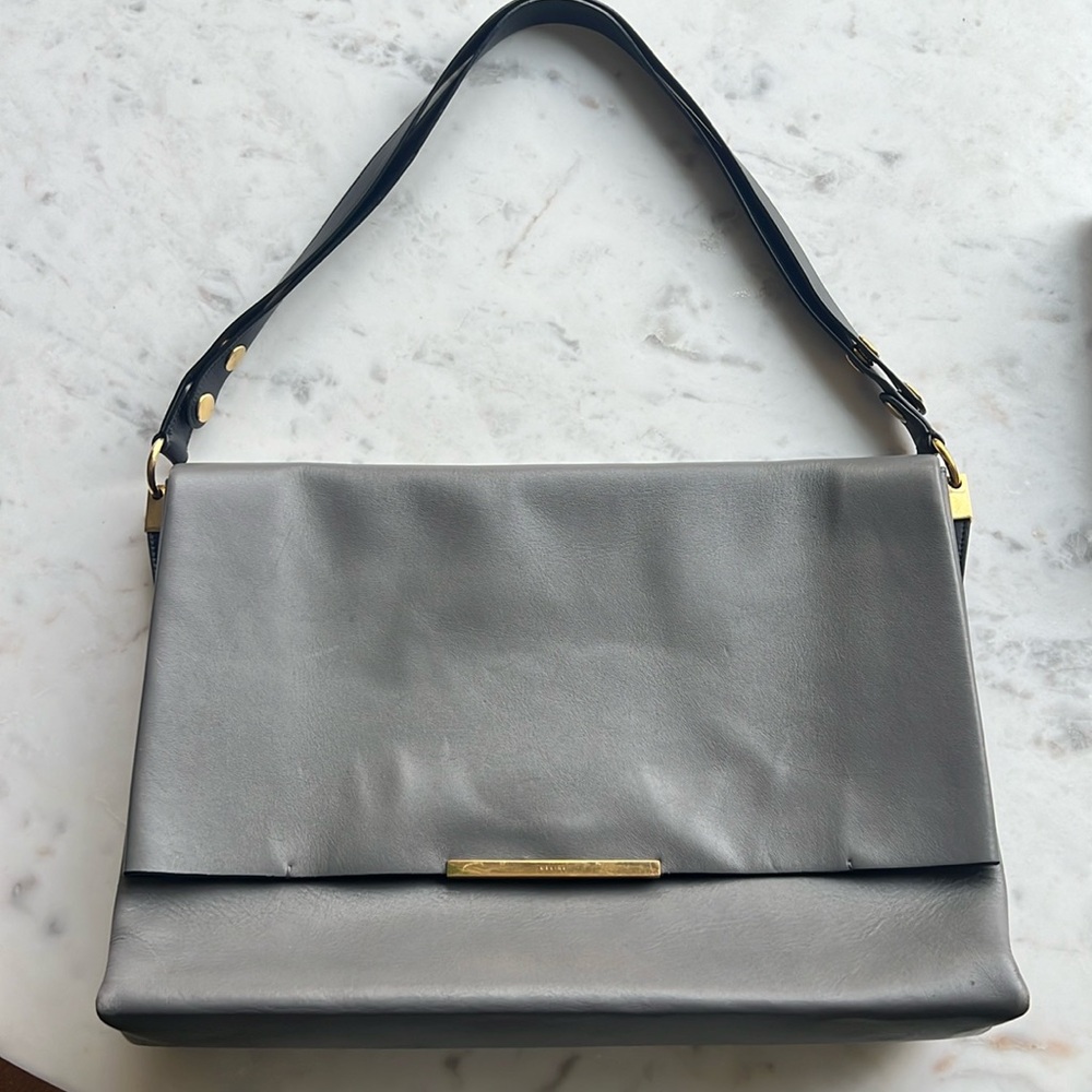 Celine Paris Leather Shoulder Bag